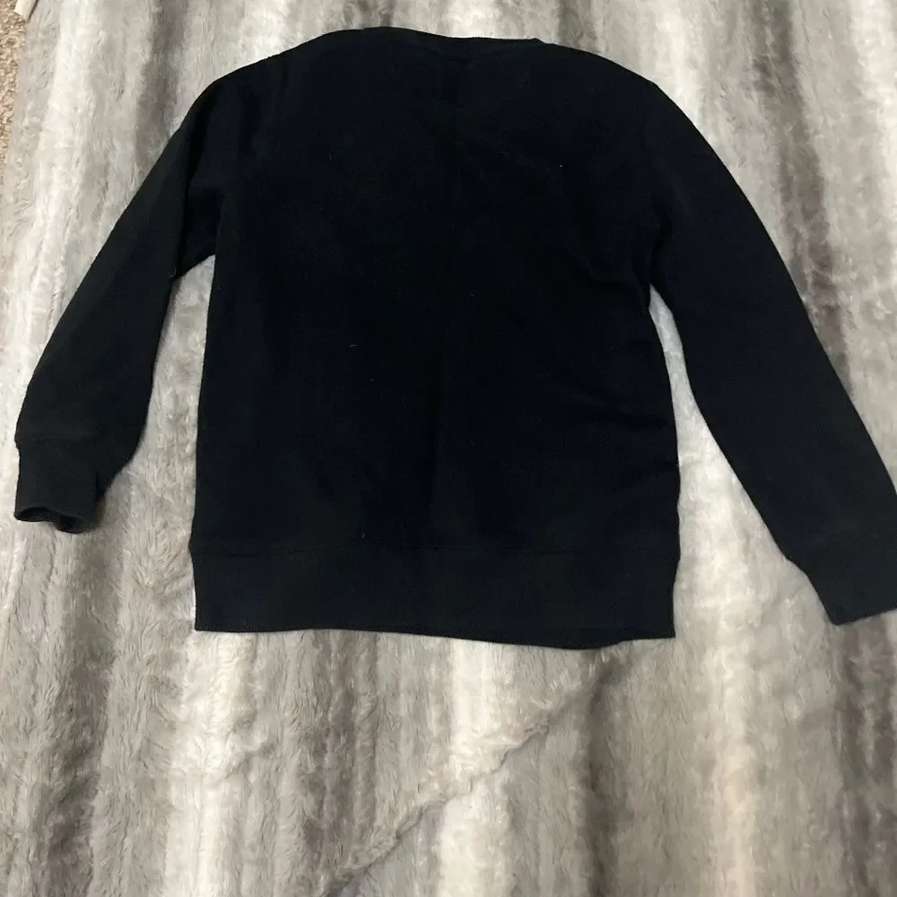 5/$25 Amazon Essentials Boys Black Crewneck Sweatshirt Size Small